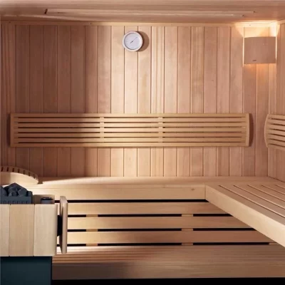 phòng xông hơi gỗ hinoki sang trọng