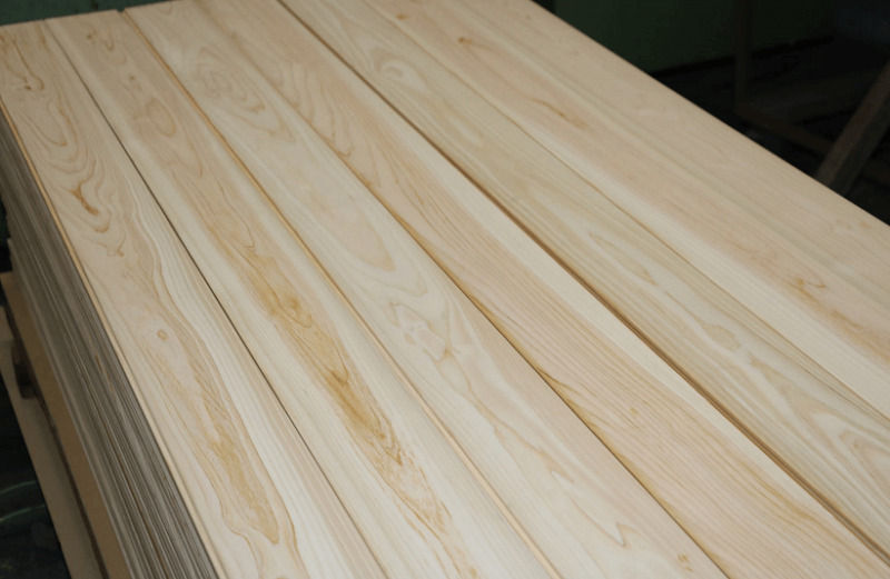 Gỗ hinoki Nhật Bản cao cấp dùng làm phòng xông hơi phong cách Nhật, kháng khuẩn tự nhiên