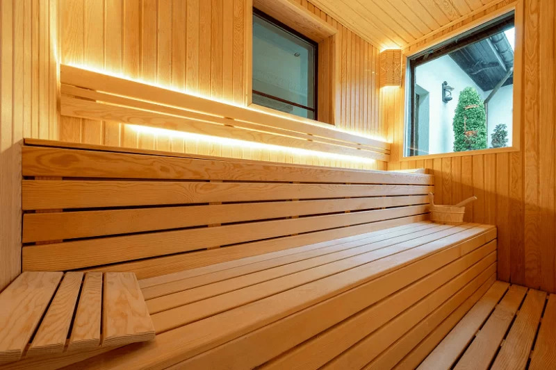 Phòng xông hơi gỗ hinoki cao cấp